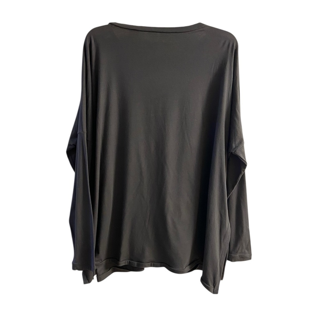 Elm Design Charcoal Long Sleeve Women's Top Large NWT - Picture 3 of 10